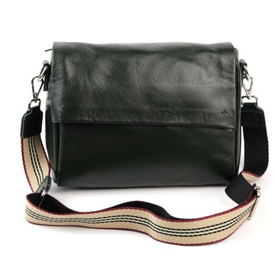 Женская кожаная сумка 85749 Грин