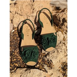 Испанские абаркасы от AB.ZAPATOS · 3206 lazo verde АКЦИЯ