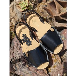 Ab.Zapatos 320 · Negro+Pendientes flores PA3768 negro