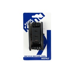Мультитул велосипедный универсальный 13в1 KENLI /KL-9801/ уп100/