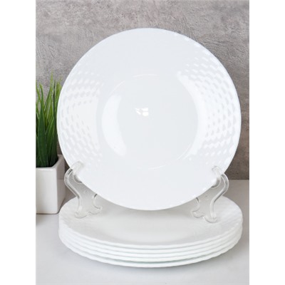 Набор тарелок 6 штук 190 мм белая / BZP75 (WHITE) /уп 12/