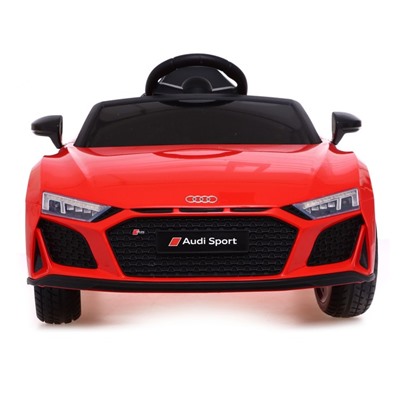 Электромобиль AUDI R8 SPYDER, EVA колёса, кожаное сидение, цвет красный