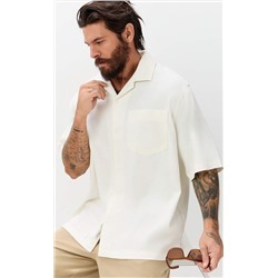 Рубашка к/р лен F611-0423 white
