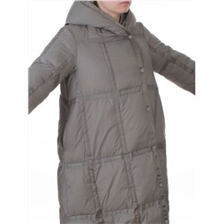 3065 GRAY Пальто пуховое зимнее женское (утиный пух)