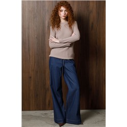 Джинсы сине-серые на эластичном поясе