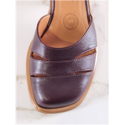 Босоножки ED'ART 5032.23663'be. Бордовый +коричневый