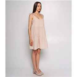 Сарафан #ОКТ015003, светло-бежевый
