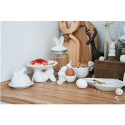 Банка для сыпучих Доляна «Зайка в золотом», 950 мл, с керамической крышкой, стекло, прозрачная