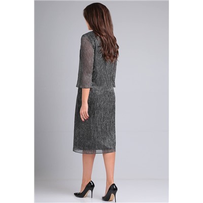LeNata 16365 темное_серебро, Платье