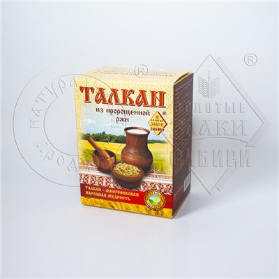 Талкан из пророщенной ржи "Злаки Сибири", 500 гр