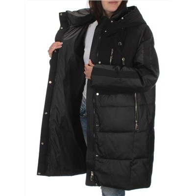C223 BLACK Куртка зимняя женская (200 гр. холлофайбера)
