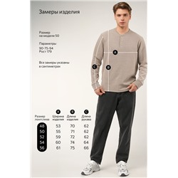 Мужской лонгслив на пуговицах Happyfox