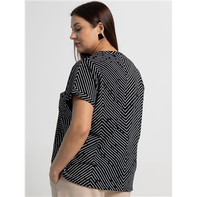 Блуза Ханна (черная) Б15461-20М