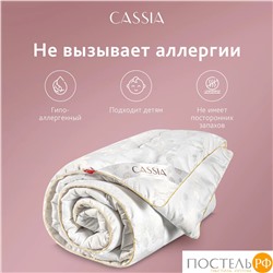 CASSIA ИРЕМ Одеяло 200х220, 1 пр., жаккард хл,виск.шелк/арт-шелк/микрогель Airsoft