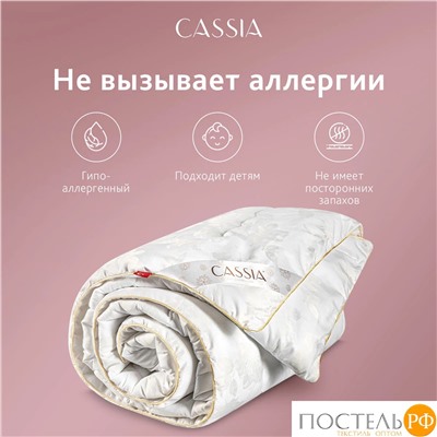 CASSIA ИРЕМ Одеяло 220х240, 1 пр., жаккард хл,виск.шелк/арт-шелк/микрогель Airsoft