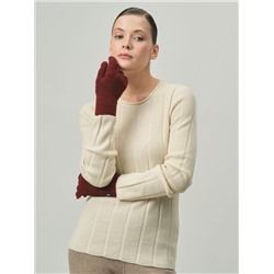 Перчатки из кашемира KW190237-D бордовые