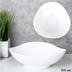 Салатник 660 мл 175 мм Треугольная тарелка глубокая  LXXW70 (WHITE) (уп48)