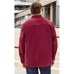 Рубашка вельвет F221-0470 bordo