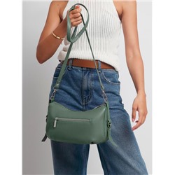 Женская кожаная сумка Richet 3229LN 956 Зеленый