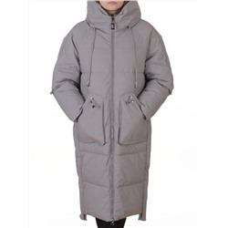 6615 GRAY Пальто зимнее женское (200 гр. холлофайбер)