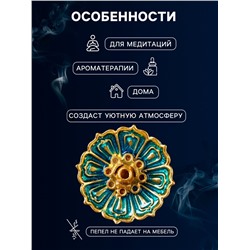 Подставка для благовоний TAKE IT EASY «Лотос малый», эмаль синий