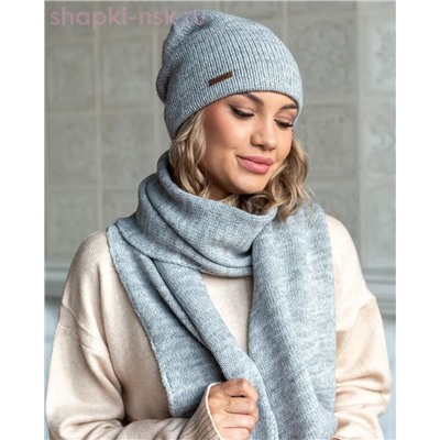 LS 52 PL 52 Комплект женский флис (колпак+шарф) (56-58)