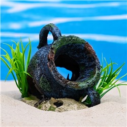 Декор для аквариума «Античная ваза», 10.5×7×10 см