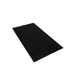 Поликарбонат монолитный, кровельный, трапеция 0.8 мм, 2 × 1,05 м, коричневый