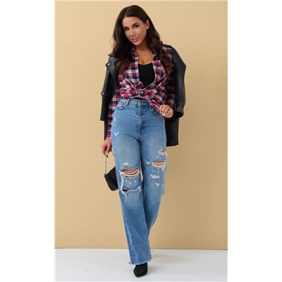 Рубашка д/р фланель F422-046 red