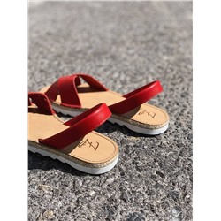 Босоножки от испанского производителья Ab.Zapatos Cruz-Yute rojo АКЦИЯ