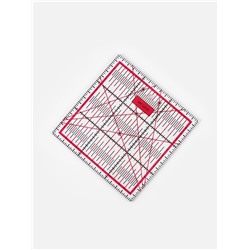 Линейка для квилтинга и пэчворка, 15×15 см, s=2.5 мм, розовая
