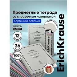 Набор предметных тетрадей ErichKrause «Академкнига», 12 предметов, 36 листов, со справочным материалом, обложка из мелованного картона