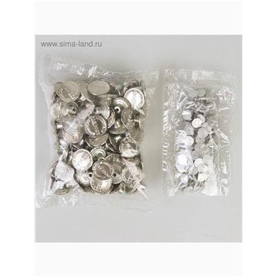 Набор джинсовых пуговиц, 17 мм, 100 ± 5 шт., цвет серебряный