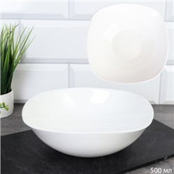 Тарелка квадратная суповая 500 мл белая / LFW65 (white) /уп 72/ 739677