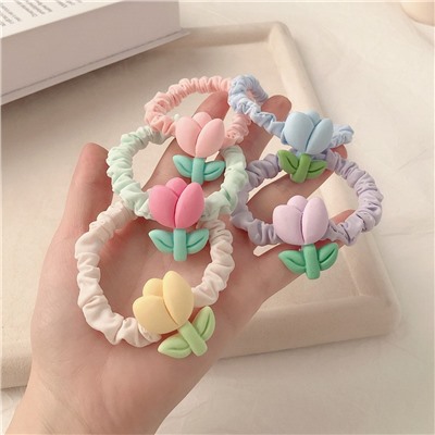 Набор резинок для волос Тюльпаны 5 штук