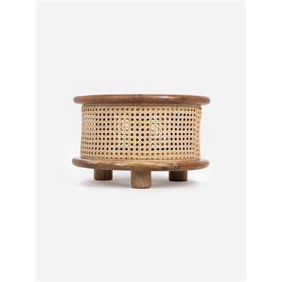 Столик кофейный, 40×40×25 см, манговое дерево, бежевый