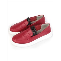 03-ZL-8501 DK. RED Полуботинки женские (натуральная кожа)