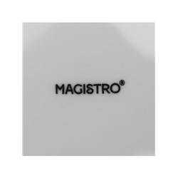 Тарелки глубокие Magistro Basic bistro, 450 мл, d=15.5 см, набор 6 шт., фарфор, белые