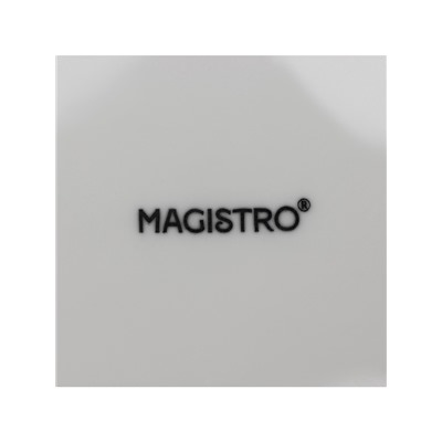 Тарелки глубокие Magistro Basic bistro, 450 мл, d=15.5 см, набор 6 шт., фарфор, белые