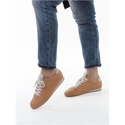 03-908396-5 DK. BEIGE Кеды женские (натуральная кожа)