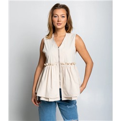 Жилет #КТ6502 (2), бежевый