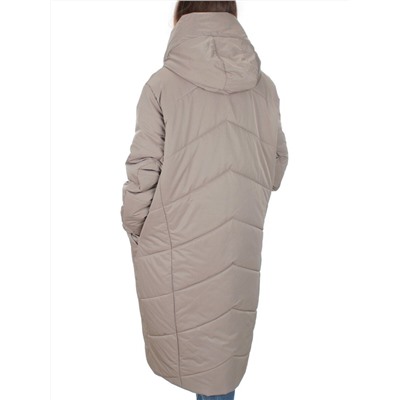 M-9070 GRAY/BEIGE Пальто зимнее женское CORUSKY (верблюжья шерсть)
