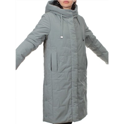 1120 GRAY Пальто зимнее облегченное женское (холлофайбер 150 гр.)