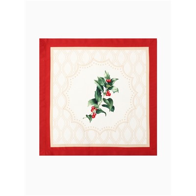 Набор салфеток сервировочных «Этель» Christmas wreath, 40×40 см - 4 шт., 100% хлопок, саржа 190 г/м²