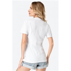 Футболка женская Поцелуй 9111А