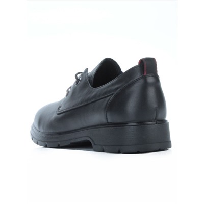 03-5077 BLACK Полуботинки женские (натуральная кожа)