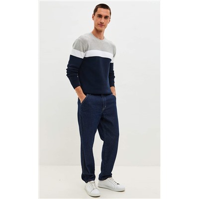 Свитер P521-1568 d.blue