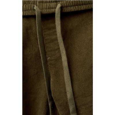 Брюки вельвет P421-0865 khaki