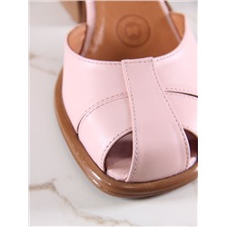 Босоножки ED'ART 5033.23663'bе. Розовый+коричневый