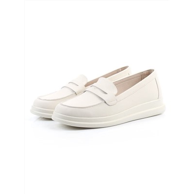 03-M37-11 MILK Лоферы женские (натуральная кожа)